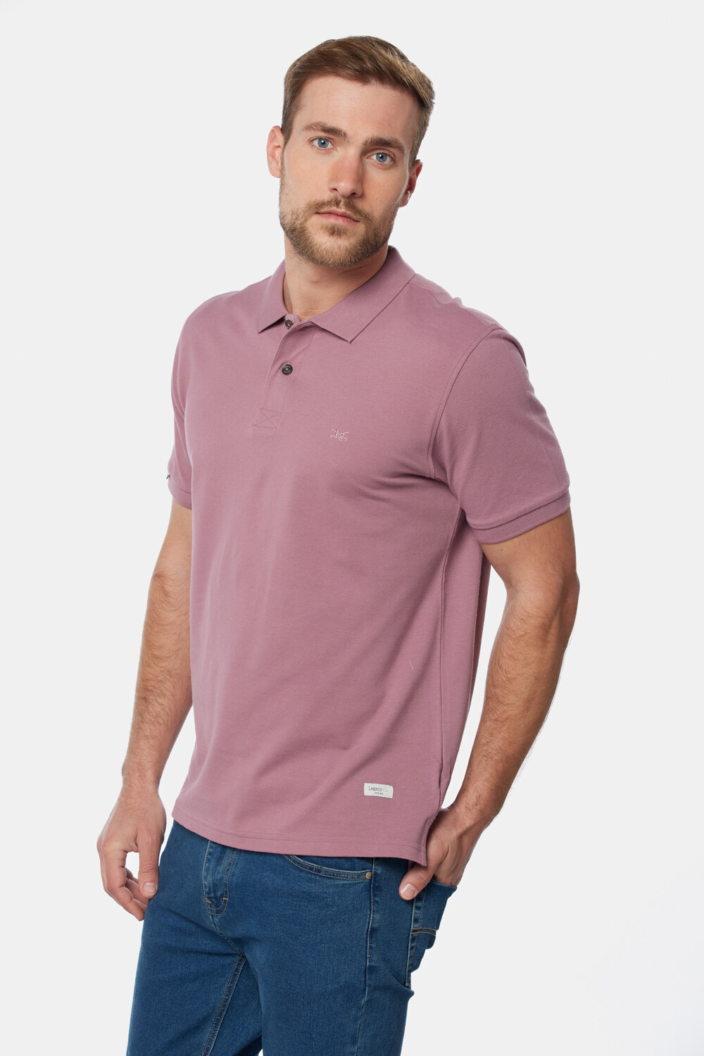 REMERA POLO PIQUE LISA Rosado