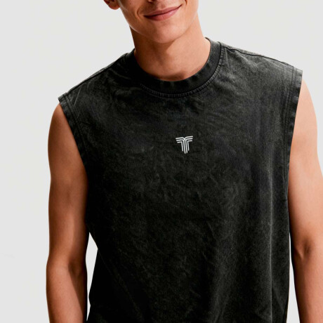 Remera Musculosa Washed Tiffosi Unisex Negro