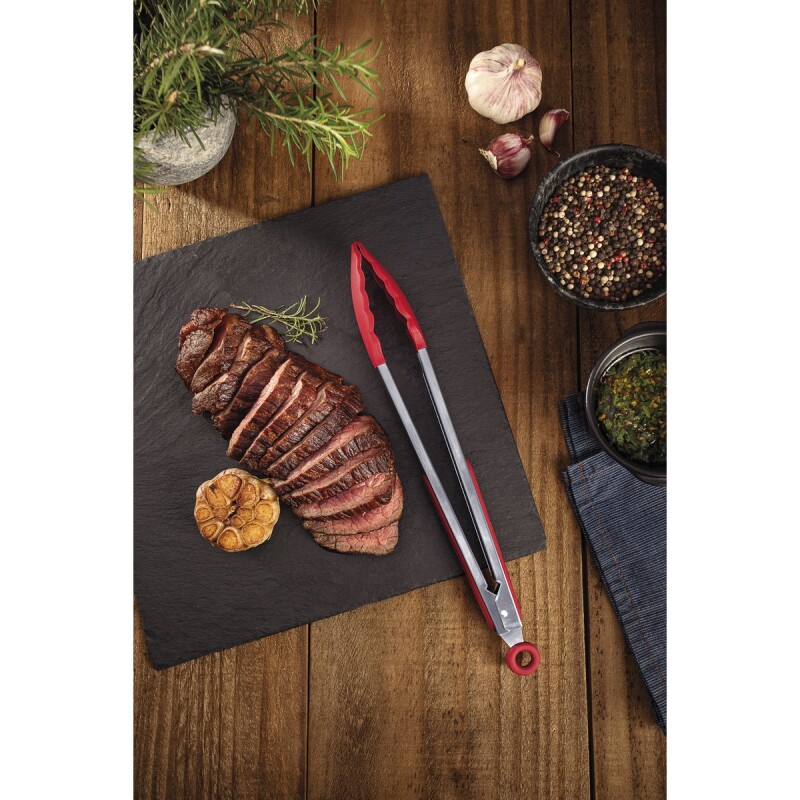 Pinza De Cocina 34cms Con Punta De Silicona Roja Tramontina - 25857/171 Pinza De Cocina 34cms Con Punta De Silicona Roja Tramontina - 25857/171