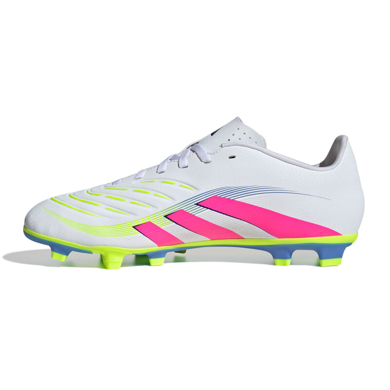 Championes de Fútbol Hombre Adidas Predator Club FG/MG Blanco-Rosado