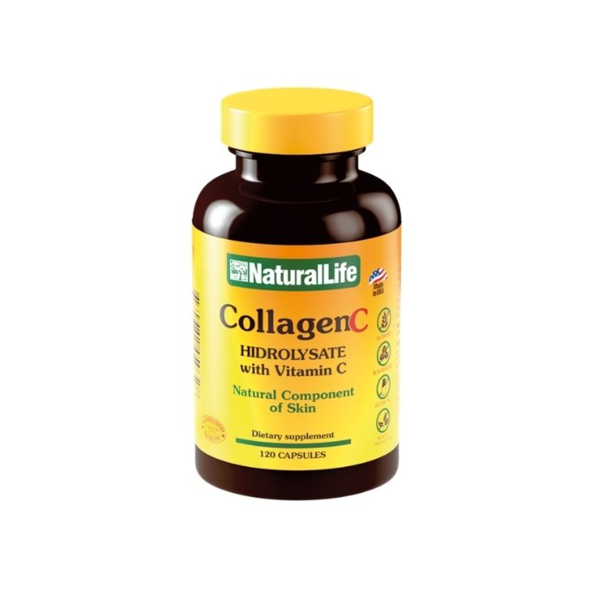 Natural Life Collagen + Vit. C 120 caps 