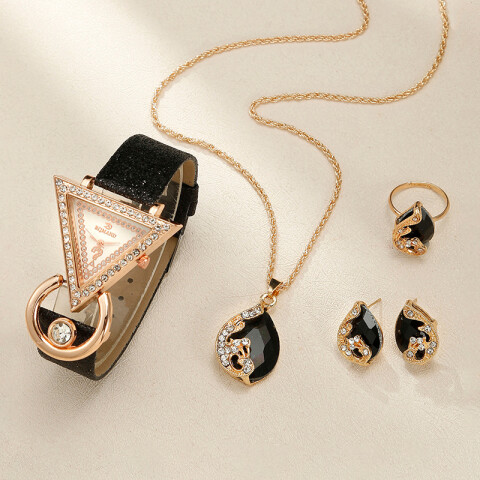 Set de reloj para dama Lágrima Negra