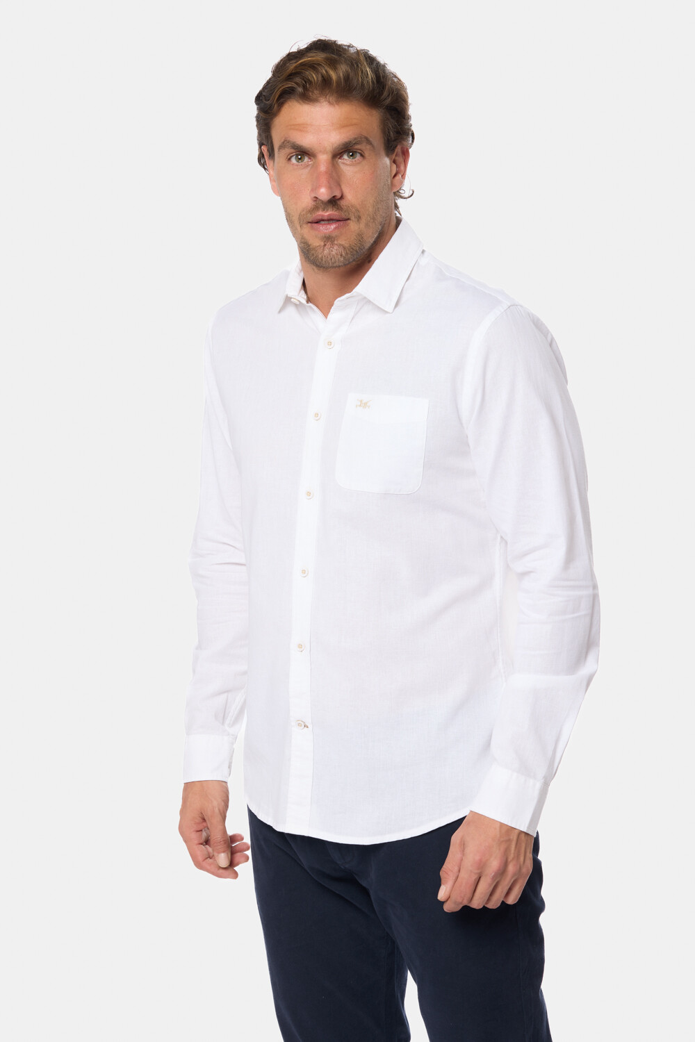 CAMISA DE LINO Blanco
