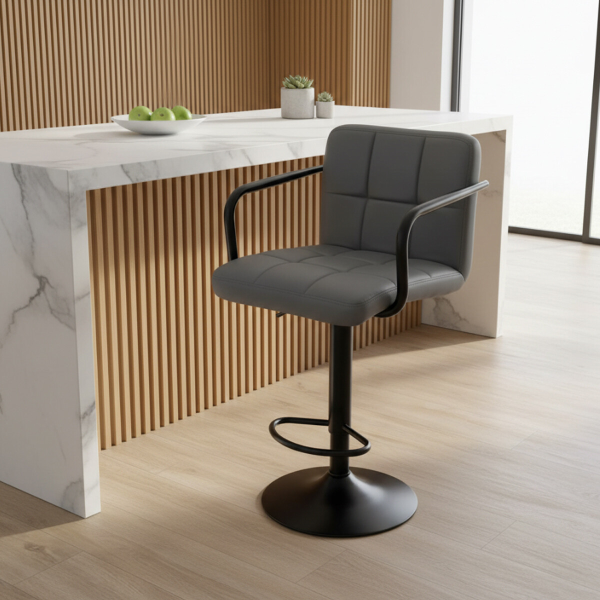 Butaca ecocuero Capitán - Gris 