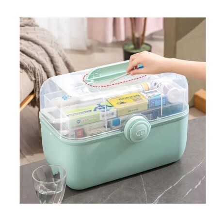 CONTENEDOR BUCKET ORGANIZADOR DE MEDICAMENTOS 3 DIVISIONES\n 34*15*21.5CM 001