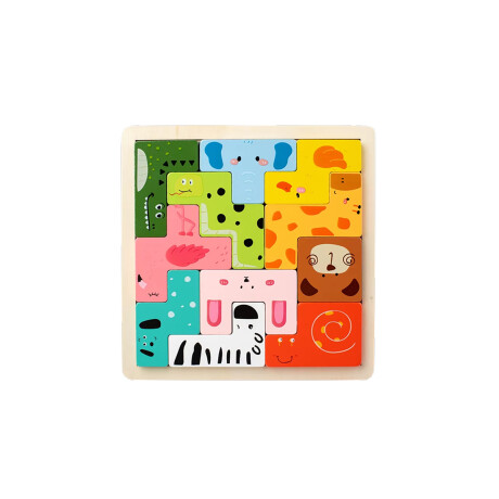 Puzzle didáctico tetris de Animales Sc