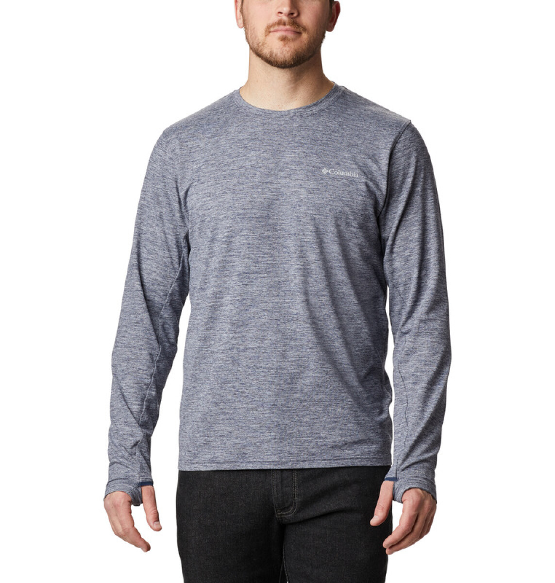 Tech Trail Long Sleeve C-Black - COLLEGIATE NAVY 