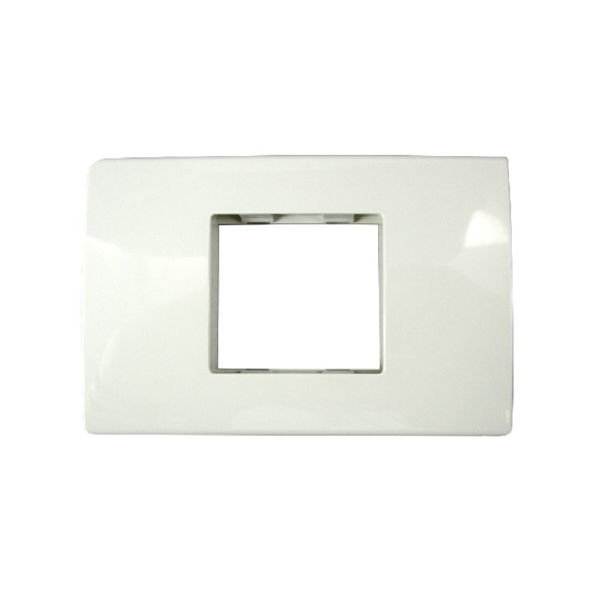 ""PLACA DE 2 PUNTOS  ""1 MODULO DOBLE"" MARFIL ""GALUX""" 