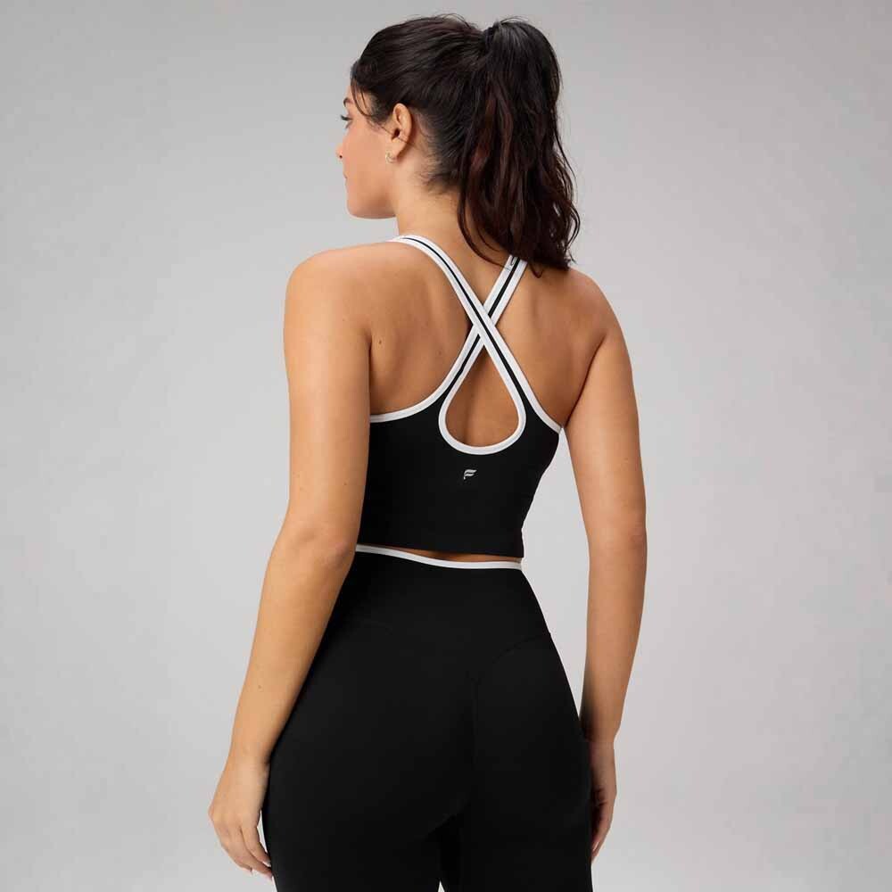 Top Seamless Built-In Bra Mujer Black/classic White