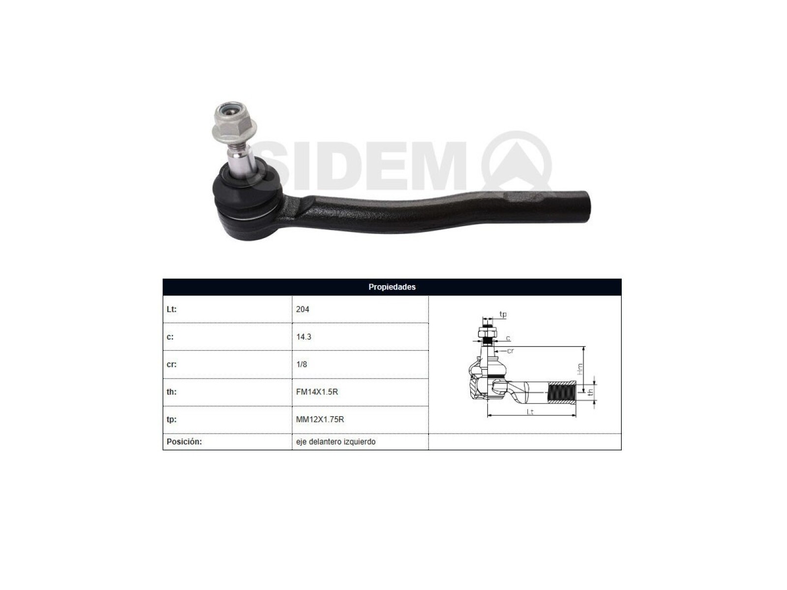 Puntero Ford Ranger 4X4/Ranger 4X2, Mazda Bt50 12-25 Izq 