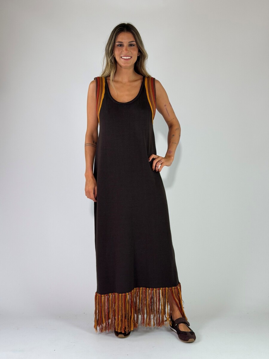 VESTIDO MARLIN - CHOCOLATE 
