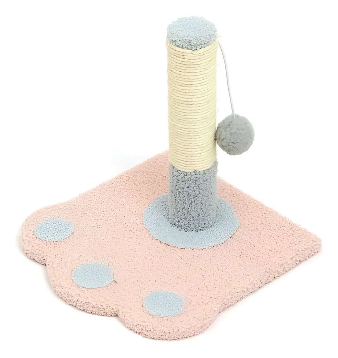 Rascador Para Gatos Huella - ROSA 