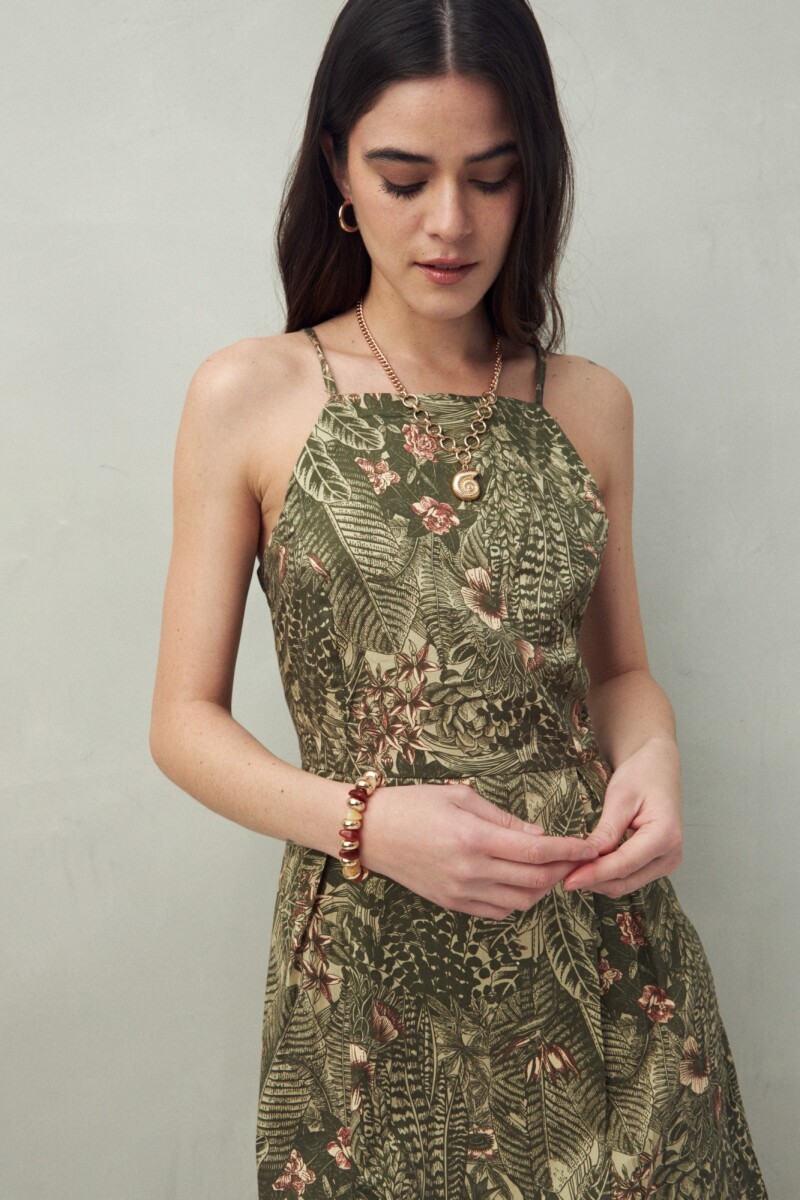 VESTIDO BAMBU Verde Oliva