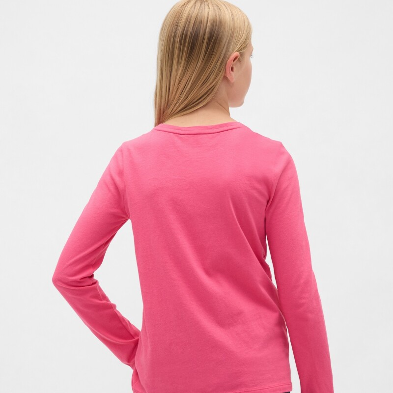 V-FRCH LS LOGO TEE WEDNESDAY PINK