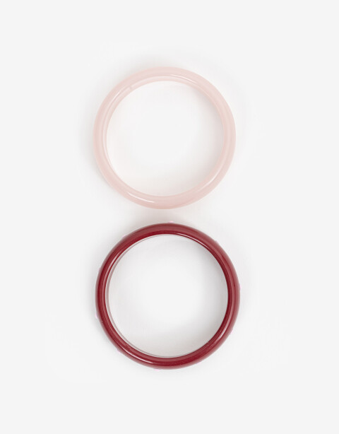 Pulseras Rígidas Sets Color Set De Pulseras Rígidas - Rosa Claro