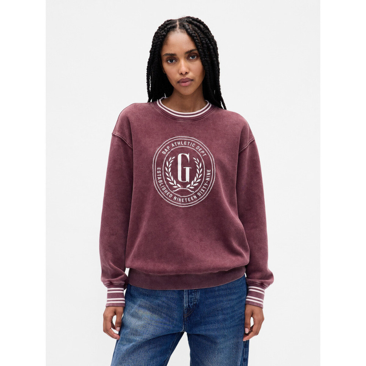 TUNIC LOGO PULLOVER - TUSCAN RED WASH 