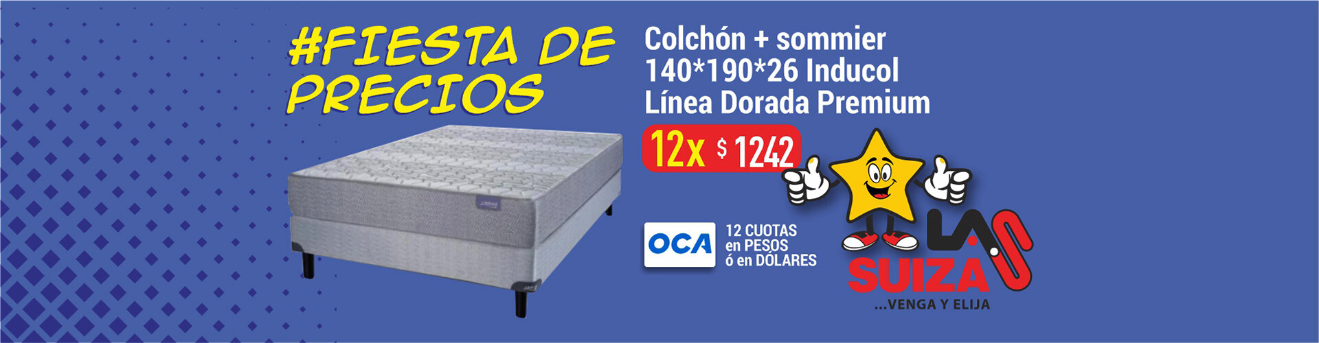 colchon+sommier inducol 140*190