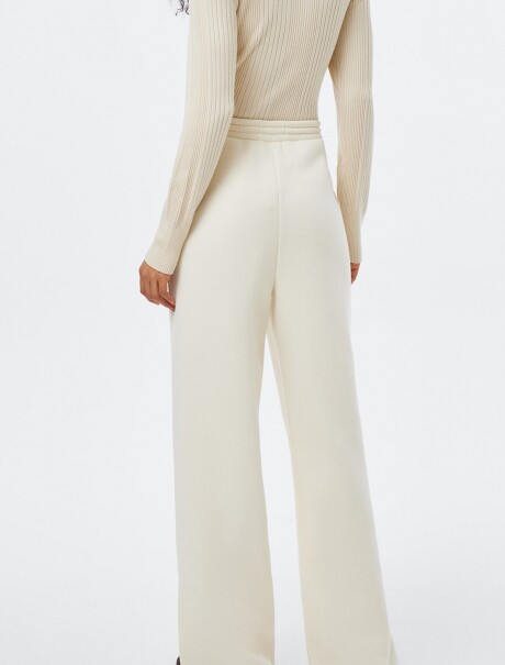 PANTALÓN CON BOLSILLOS - BLANCO BLANCO