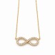 Conjunto cadena y colgante infinito Oro 10 kt Conjunto cadena y colgante infinito Oro 10 kt
