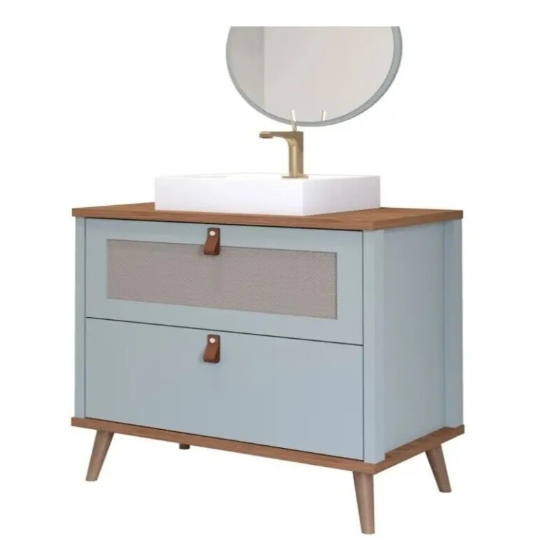 Mueble de baño Veneto con bañera, 80 cm, color pistacho/frye Mueble De Baño Veneto Con Bañera, 80 Cm, Color Pistacho/frye