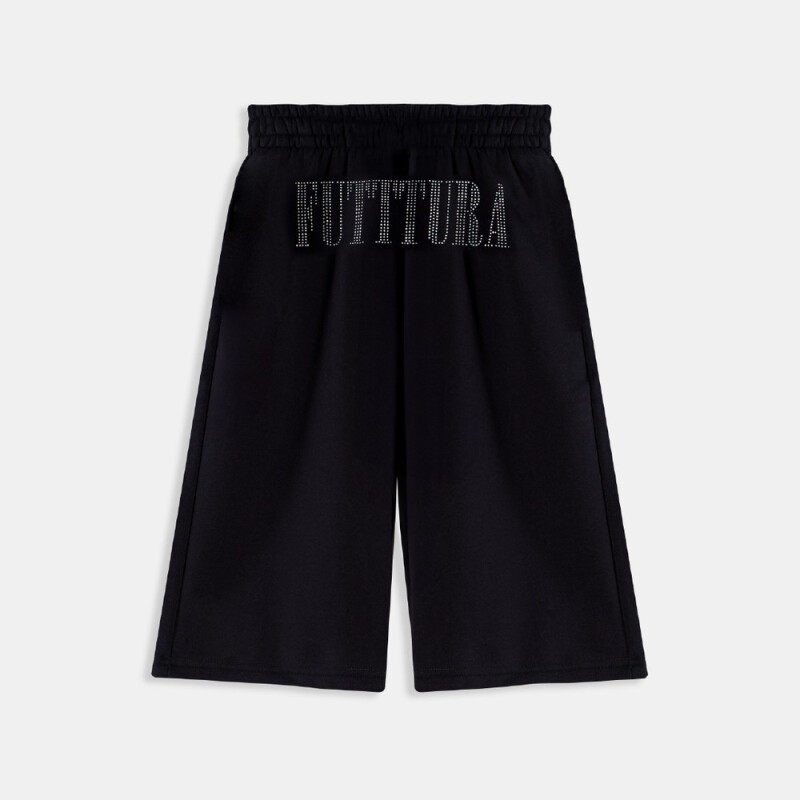 UA TERRY SHORT TINI FUTTTURA-BLK BLK-001