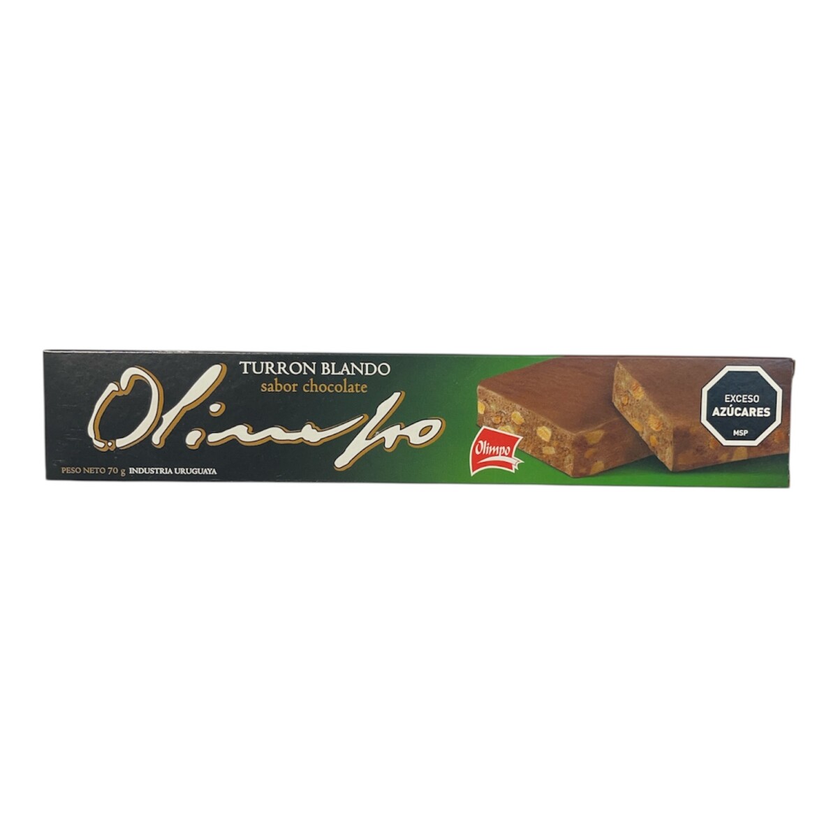 Turron Olimpo 70 grs - Blando Sabor Chocolate 