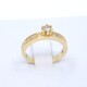 Anillo En Oro 18K Amarillo Con Brillantes Anillo En Oro 18K Amarillo Con Brillantes