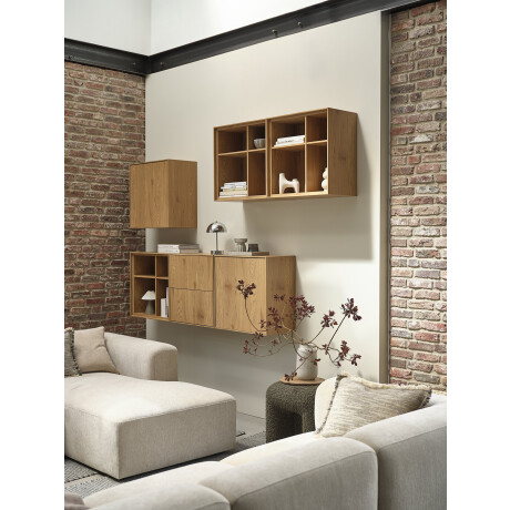 Librería GEDSER 2 cajones color roble Roble