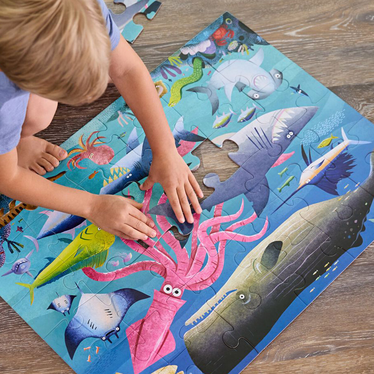 Puzzle Crocodile Creek 36 Piezas 45 x 60 cm - TIBURONES 