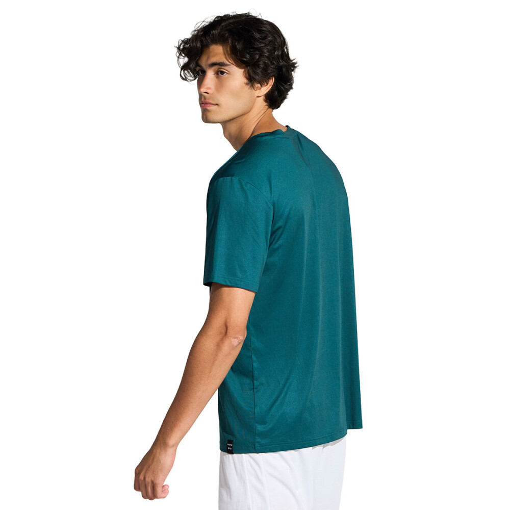 Lotto Remera Manga Corta de Hombre FAUSTO - Verde Azulado Verde