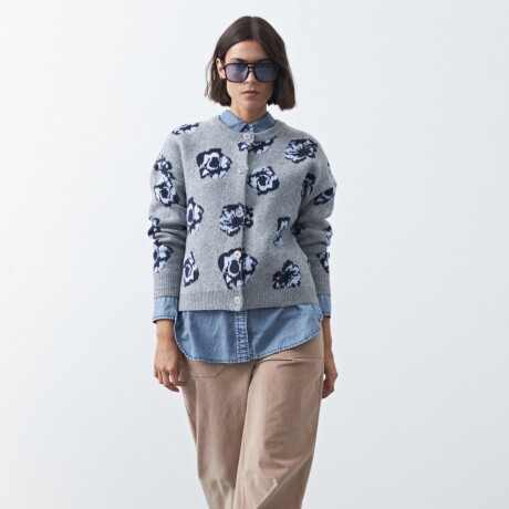 CARDIGAN COSME Gris Melange