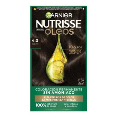 Garnier Nutrisse oleos Sin amoníaco 4 Castaño