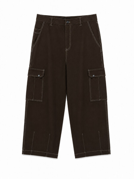 PANTALON CARGO ONDRA CHOCOLATE
