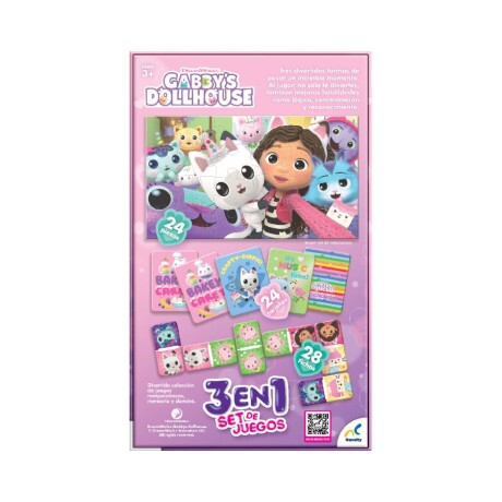 Set de Juegos 3 en 1 Gabby´S Dollhouse 001