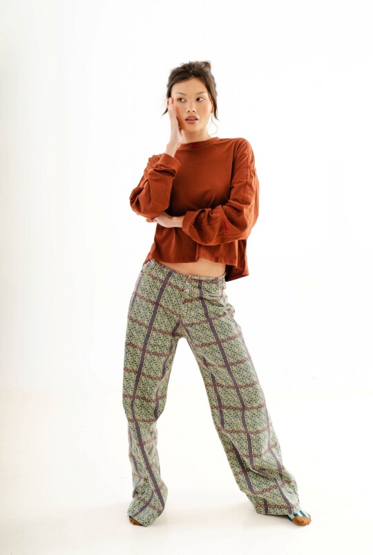Pantalon Blaze Amarillo y petroleo