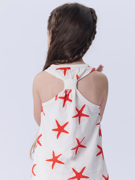 Musculosa Nudo Espalda Estrella De Mar Blanca