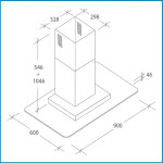 CAMPANA CANDY CMBI970LX acero inoxidable