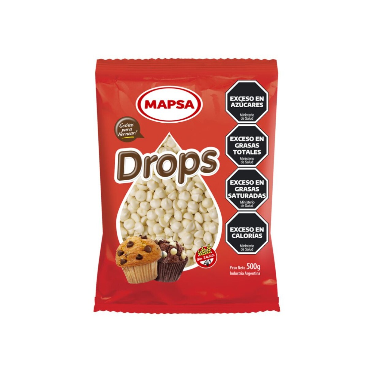 Chispas de chocolate blanco 500g 