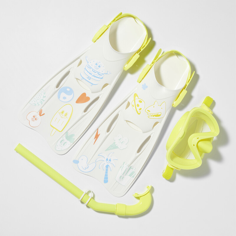 Set snorkel para niños Medium Yellow