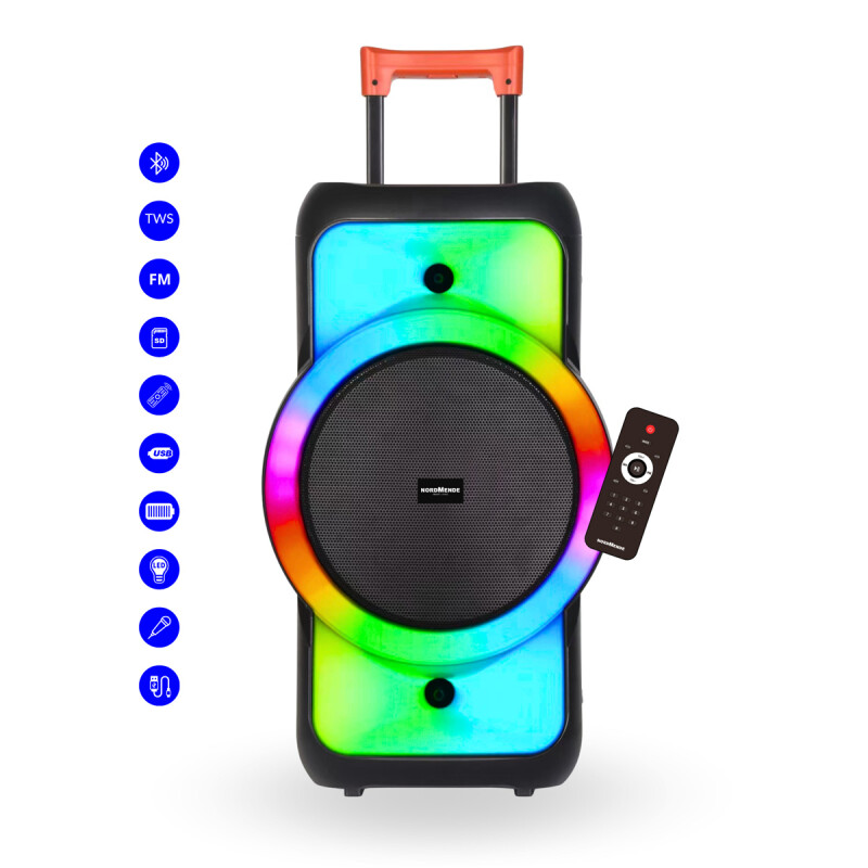 TORRE DE SONIDO DE 12 PULG. NORDMENDE LED FM TWS BT TORRE DE SONIDO DE 12 PULG. NORDMENDE LED FM TWS BT