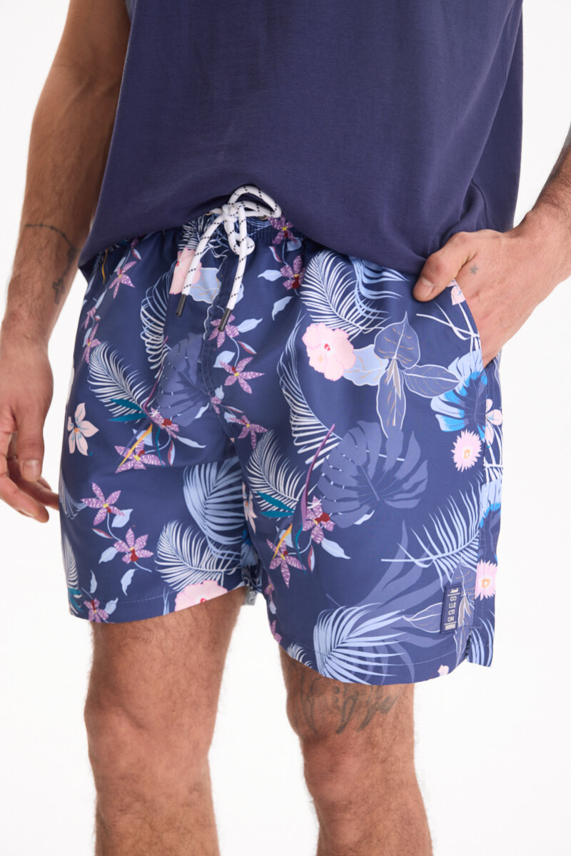 Short De Baño Selva Azul