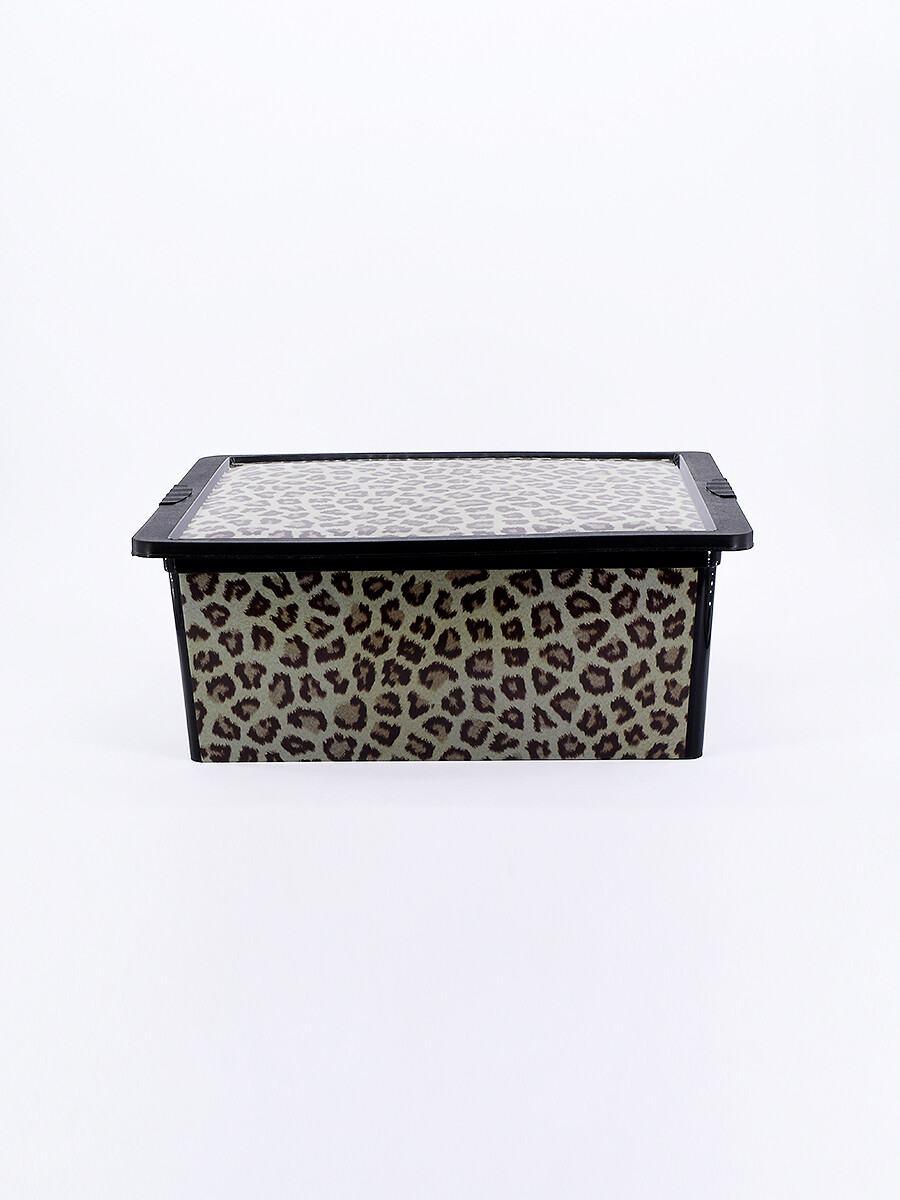 CAJA CON TAPA LEOPARDO - ESTAMPADO 2 
