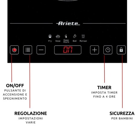 Anafe de Inducción úNica Ariete 1997/00 001