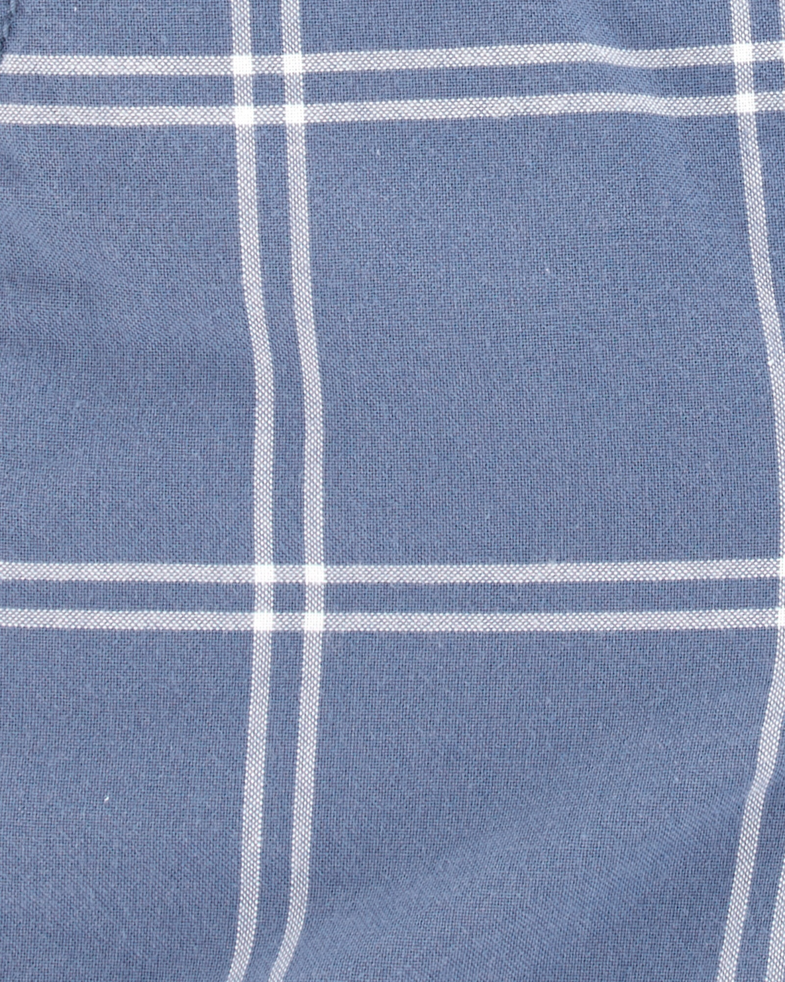 Enterito corto de algodón, diseño a cuadros Enterito corto de algodón, diseño a cuadros