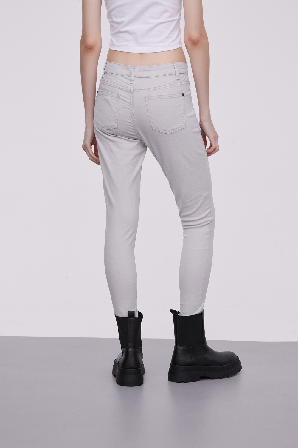 Pantalon Bardot Gris Claro