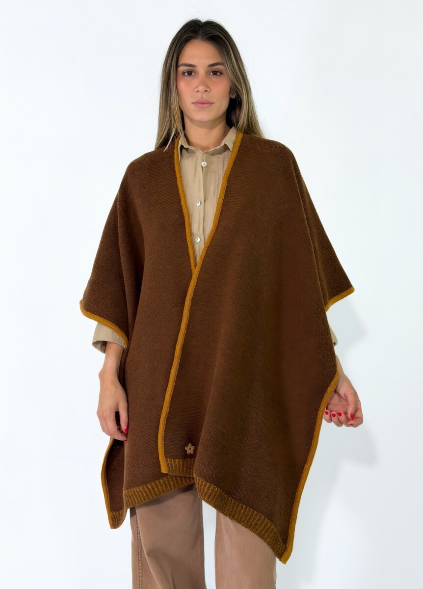 RUANA ALBA - MARRON 