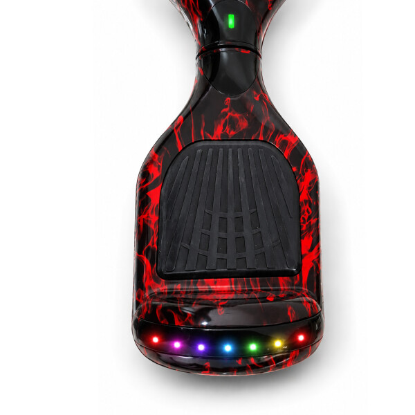Skate Eléctrico 6.5" Rp600b8 + Asiento PK SKATE 6.5 ROJO NEGRO + ASIENTO SKATE