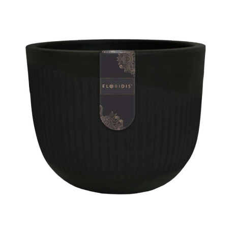MACETA SPELLO RISCHIO 15X15CM NEGRA