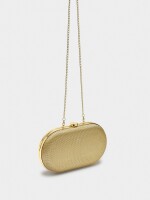 Clutch De Fiesta Ovalado dorado