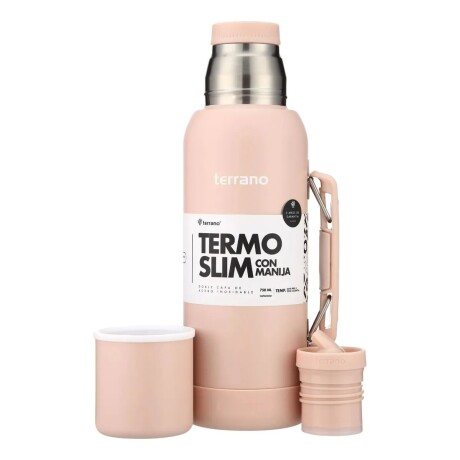 Termo Terrano Slim con Manija 750ML ROSA